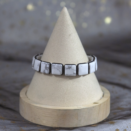 Bracelet d'Howlite Réglable