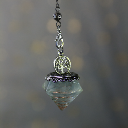 Pendule Aigue Marine Arbre de vie