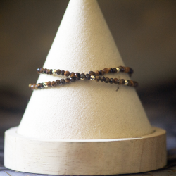 Bracelet oeil de tigre aimantée