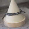 Bracelet tressé Hématite