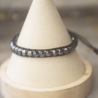 Bracelet tressé Hématite