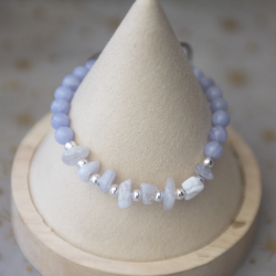 Bracelet Agate violette...
