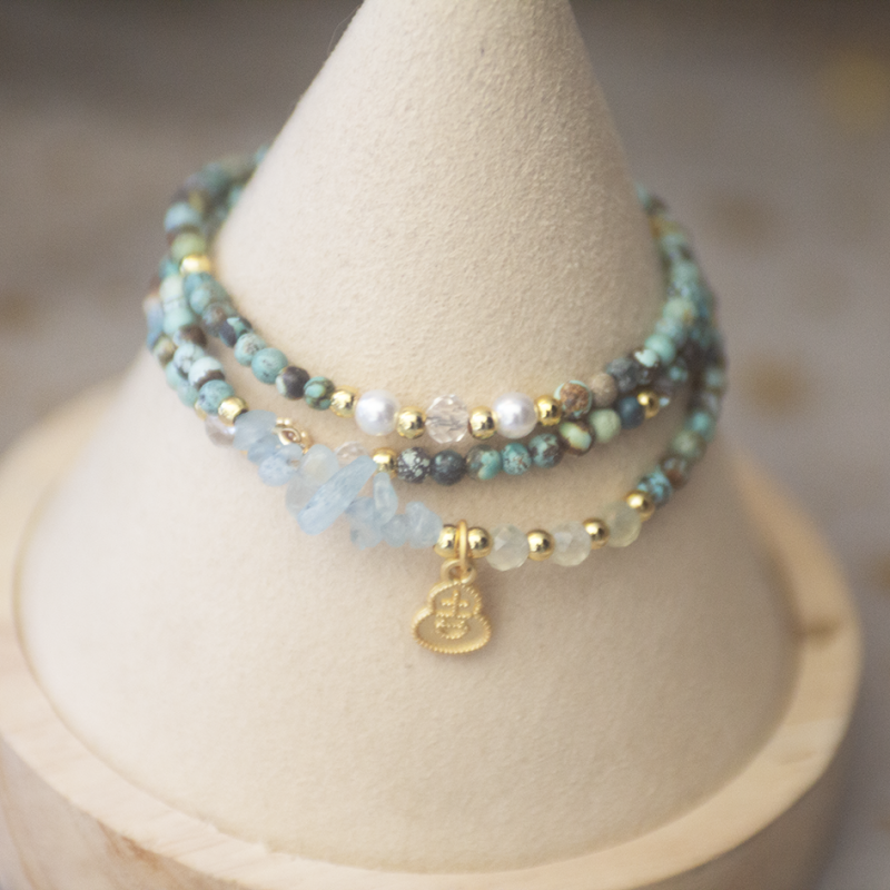 Bracelet turquoise aimanté
