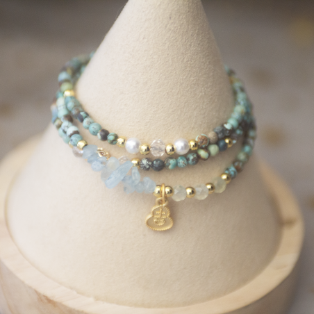 Bracelet turquoise aimanté