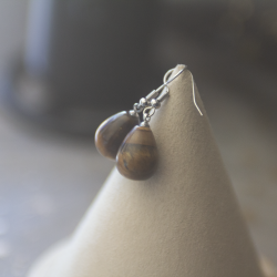 Boucle d'oreilles Oeil de tigre