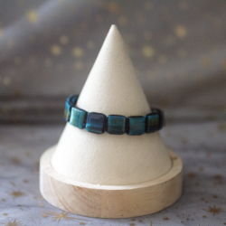 Bracelet oeil de tigre bleu