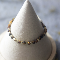 Bracelet tressé oeil de tigre