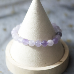 Bracelet 8mm jade violette