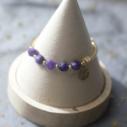 Bracelet bélier améthyste