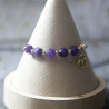 Bracelet bélier améthyste