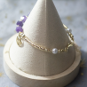 Bracelet bélier améthyste