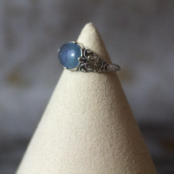 Bague Aigue Marine bohème...