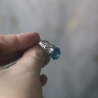 Bague Aigue Marine bohème Acier inoxydable
