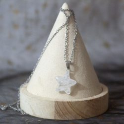 Collier étoile cristal de roche
