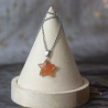 Collier étoile Cornaline