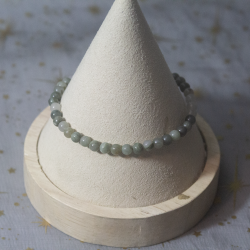 Bracelet agate mousse 4mm