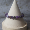 Bracelet Onyx Violet 8mm