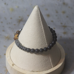 Bracelet hématite et oeil de tigre