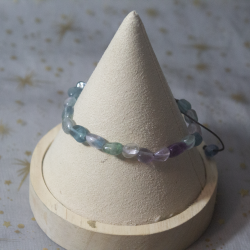 Bracelet réglable fluorite