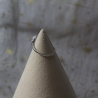 Bague réglable pierre de lune et acier inoxydable