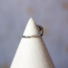 Bague réglable en acier inoxydable en Ambre