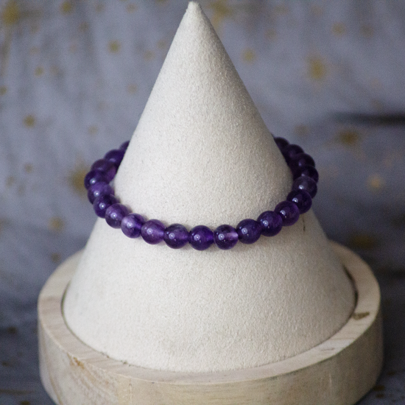Bracelet Améthyste 6mm