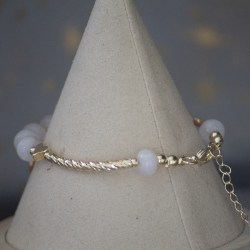 Bracelet Capricorne Quartz Rose