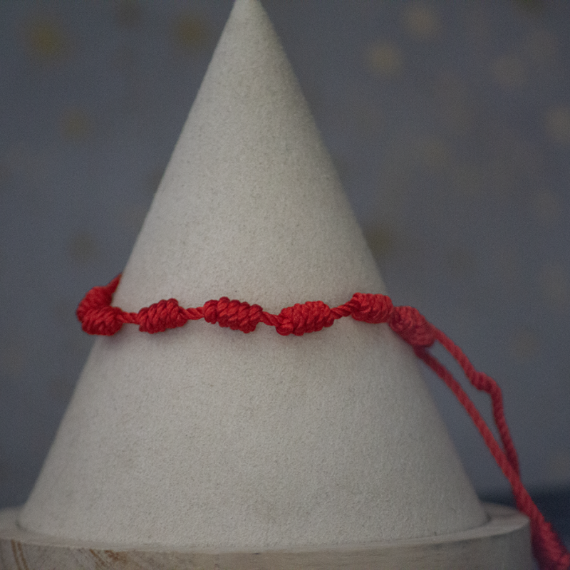 Bracelet réglable rouge