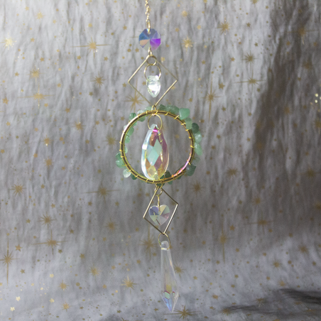 Capteur de Soleil Rond Aventurine Verte