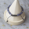 Bracelet Howlite et Lapis Lazuli réglable