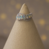 Bague réglable en opale