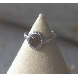 Bague quartz rutile rouge