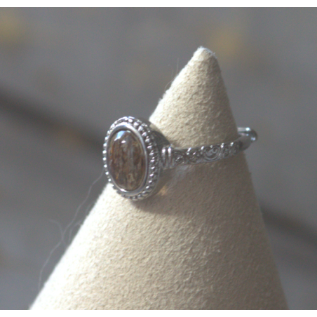 Bague quartz rutile rouge
