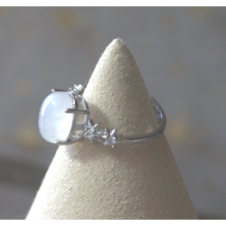 Bague pierre de lune étoiles