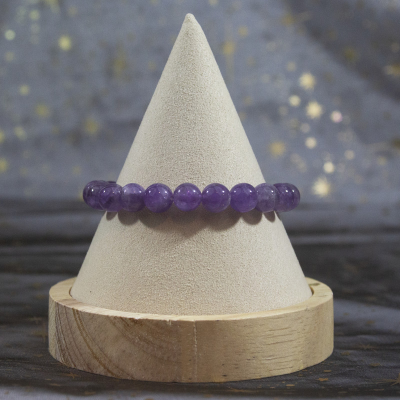 Bracelet d'Améthyste 8 mm
