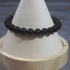 Bracelet d'Obsidienne Noir