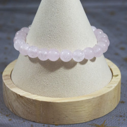 Bracelet en quartz rose 8mm