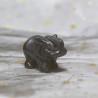 Figurine d'Elephant en Obsidienne