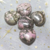 Coeur en rhodonite