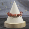 Bracelet baroque en onyx rouge