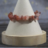 Bracelet baroque en onyx rouge