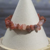 Bracelet baroque en onyx rouge