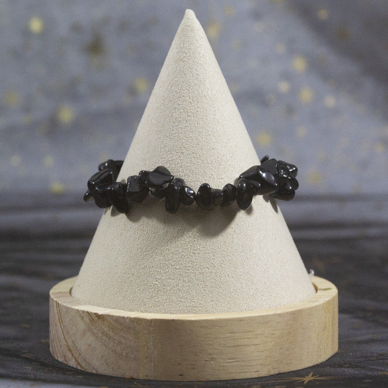 Bracelet Baroque en Tourmaline Noir