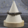 Bracelet en Labradorite Noir Tressé