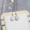 Boucle d'oreille en quartz rose