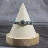 Bracelet en Apatite bleu rond tressé