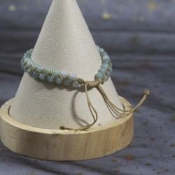 Bracelet coeur en Amazonite