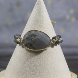 Bracelet en Labradorite réglable