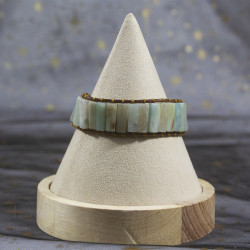 Bracelet en amazonite tressé