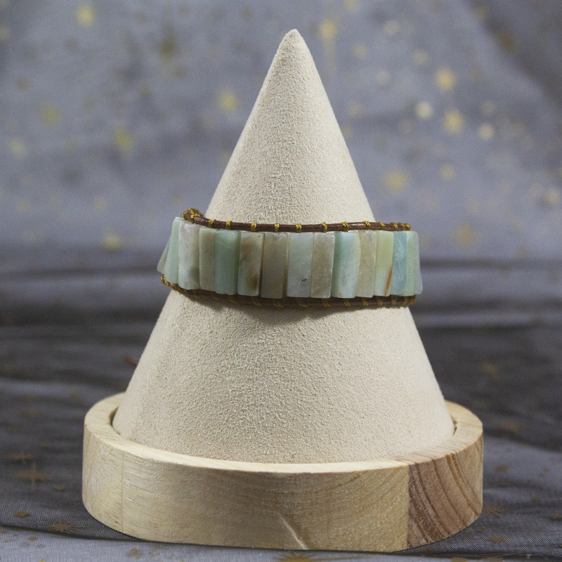 Bracelet en amazonite tressé